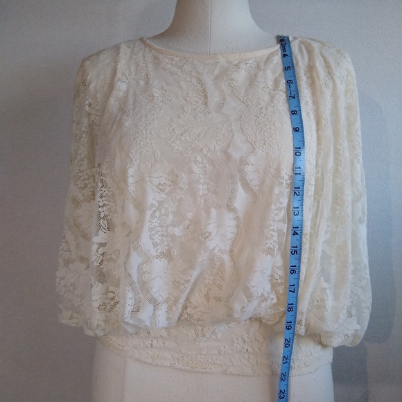 Free People Lace Blouson Crop Top - Picture 9 of 11